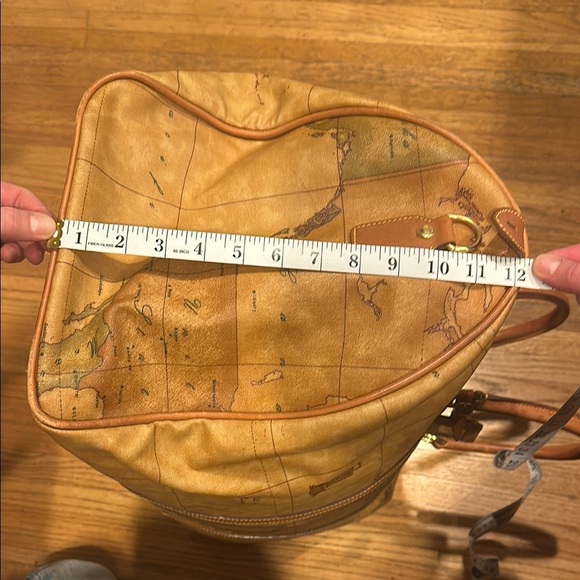 Vintage Alviero Martini Map Print Travel Bag - Picture 7 of 16